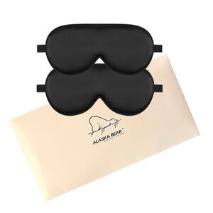 New Alaska Bear Silk Sleep Eye Masks
